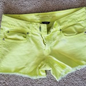 AE Neon Jean Shorts